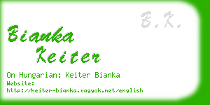 bianka keiter business card